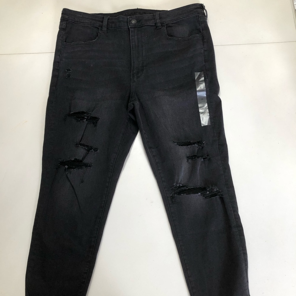 American eagle high rise crop jean